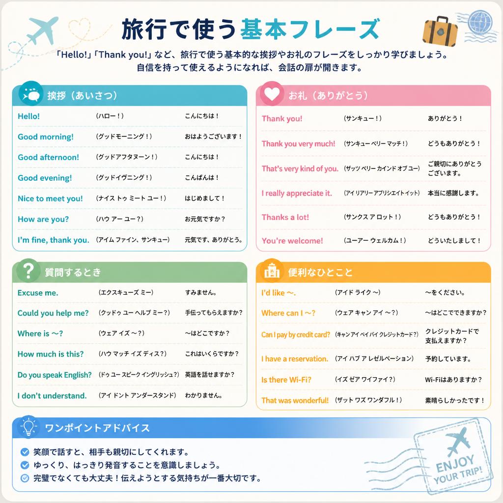 基本のフレーズを覚えよう