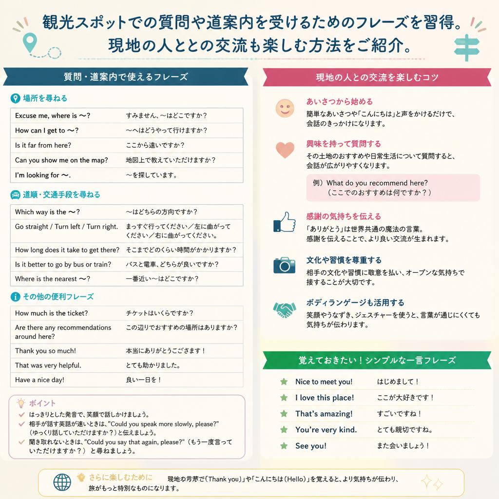 観光地でのコミュニケーション術