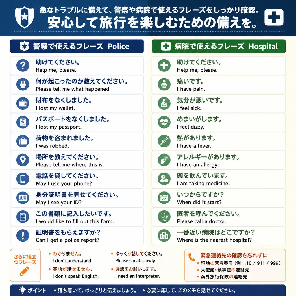 トラブル時の英会話