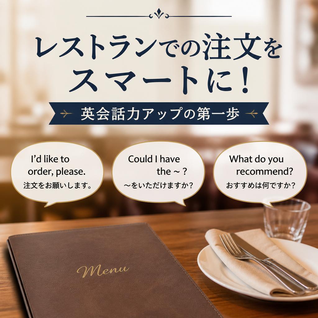 レストランでの注文をスマートに！英会話力アップの第一歩