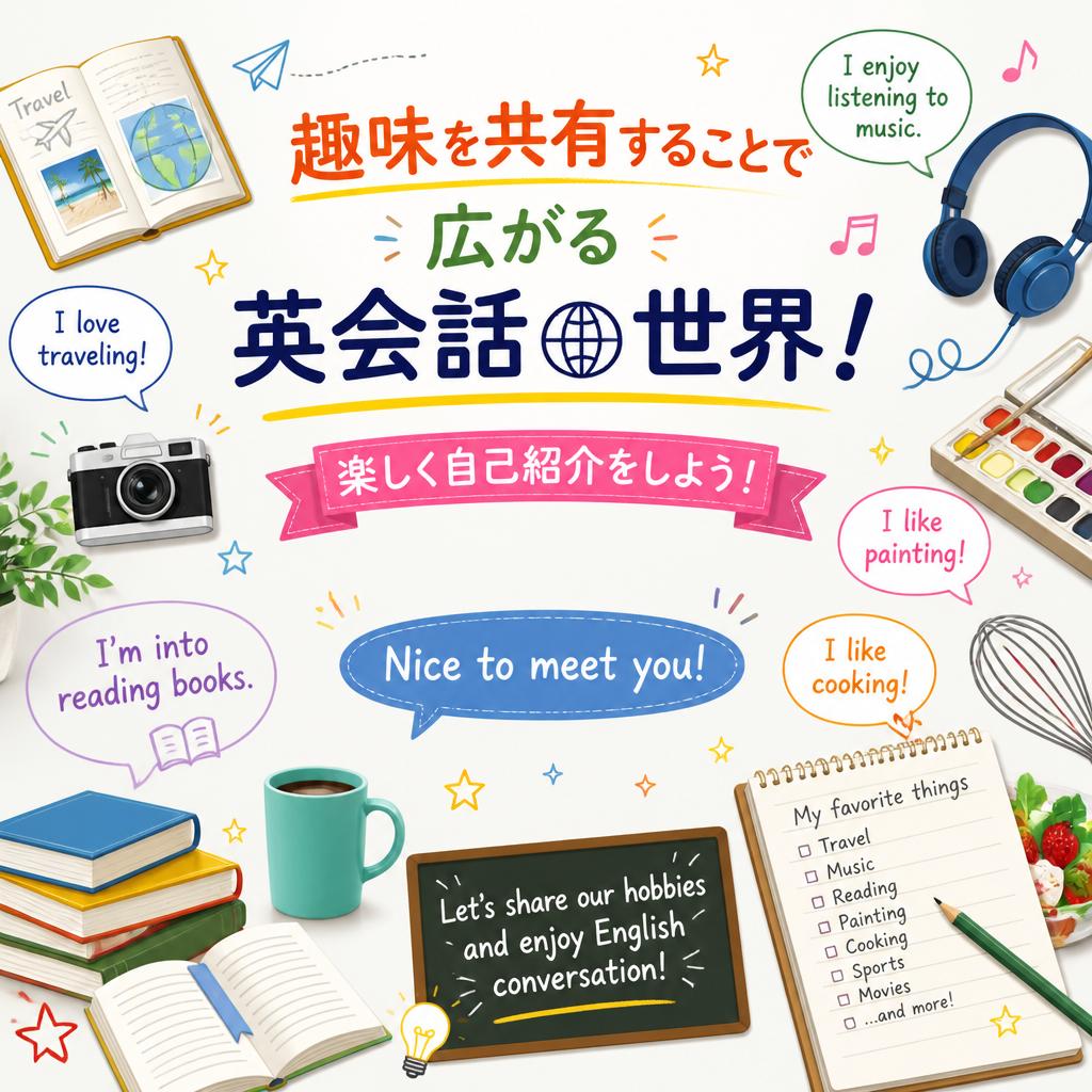 趣味を共有することで広がる英会話の世界！楽しく自己紹介をしよう！