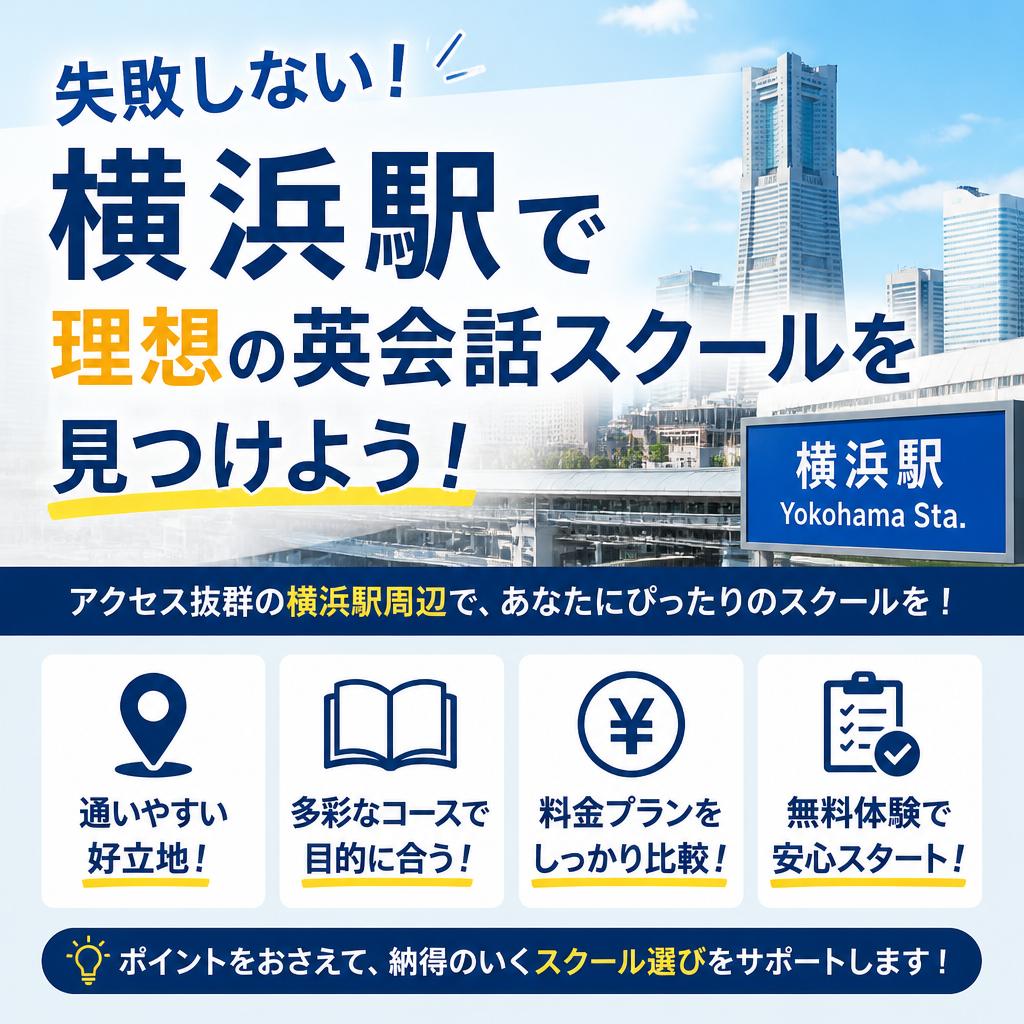 失敗しない！横浜駅で理想の英会話スクールを見つけよう！