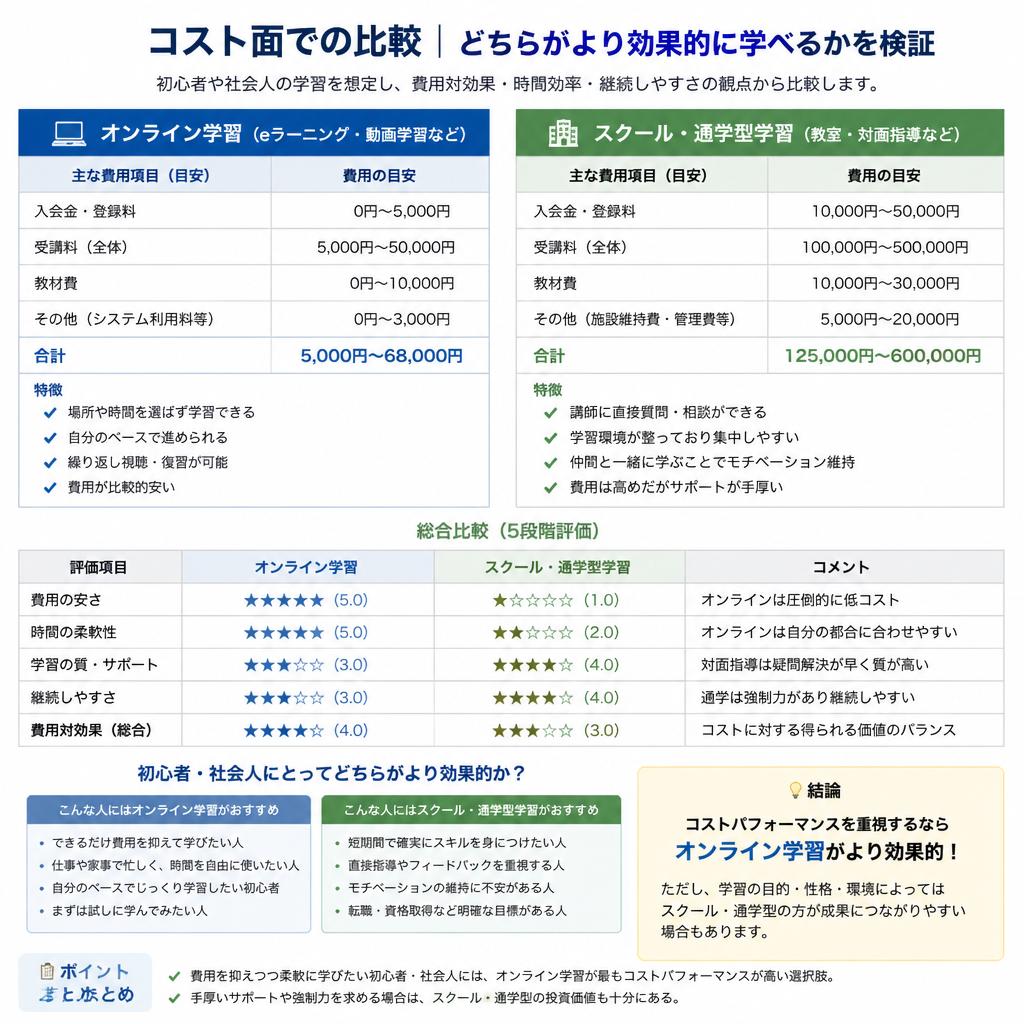 4. 費用対効果: 大手 vs 個人経営
