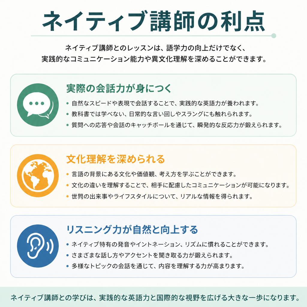 ネイティブ講師の魅力