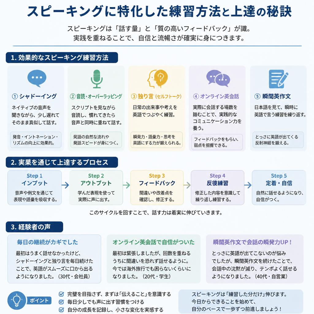5. スピーキング練習の重要性