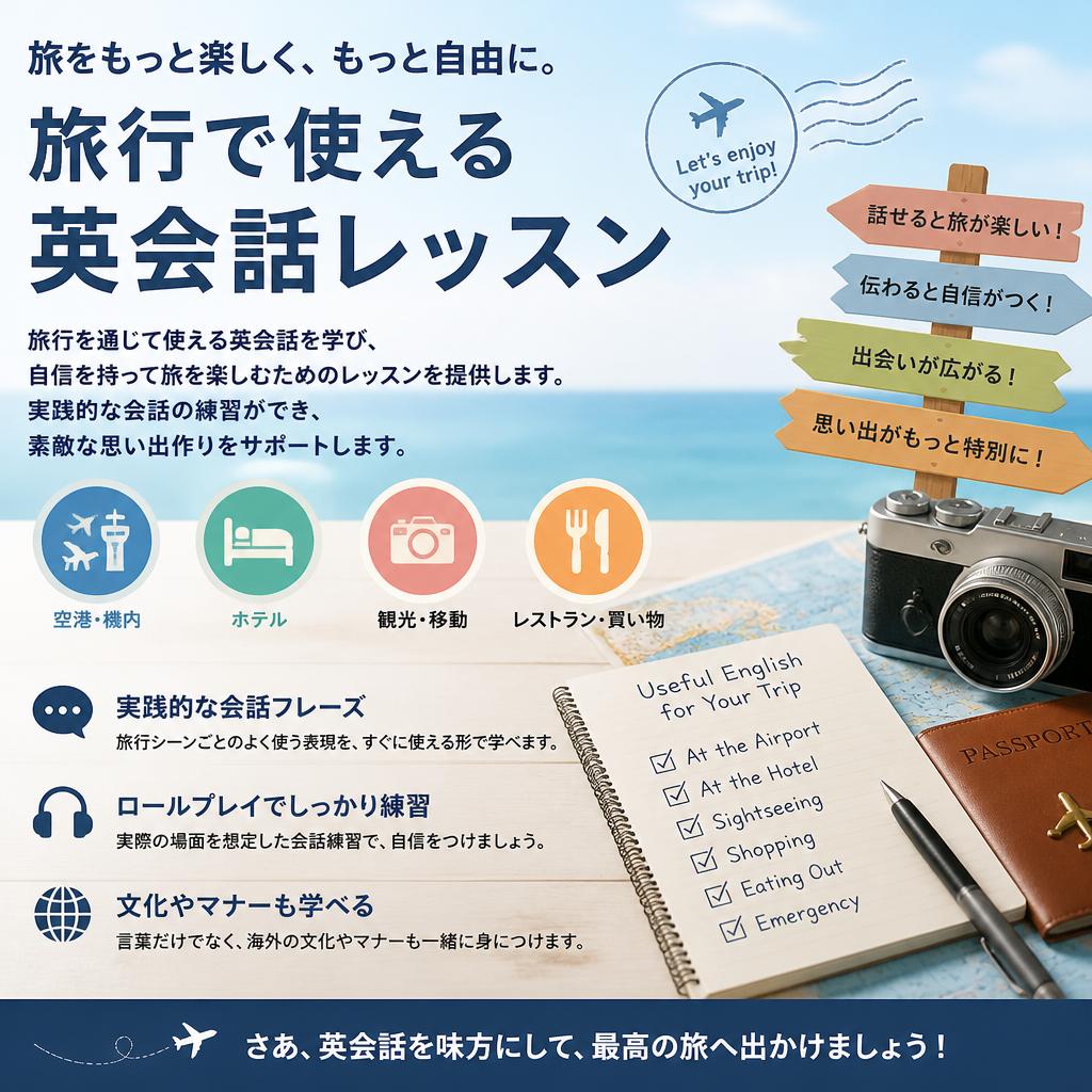 旅行英会話で楽しい経験を
