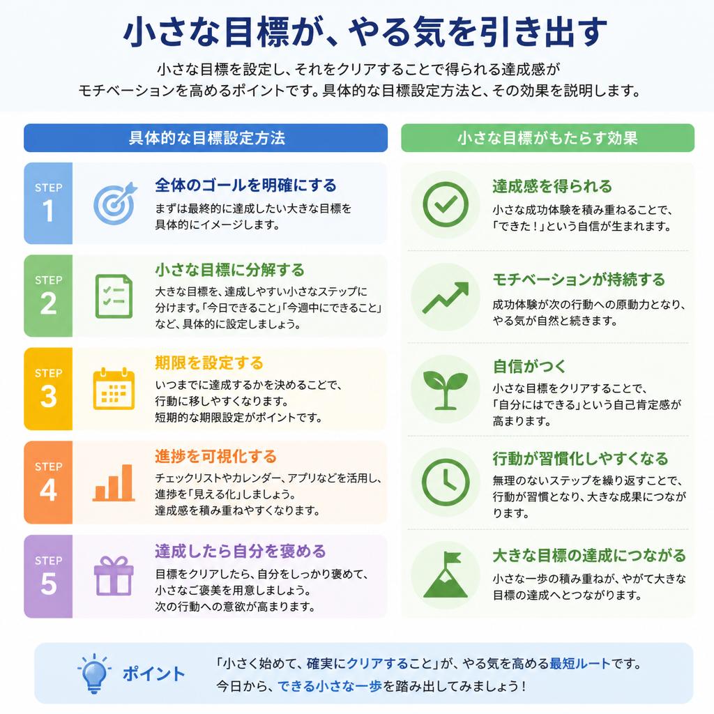 ポイント1: 達成感を得る