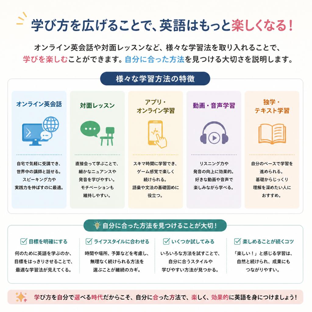 ポイント3: 自分に合った学習法を見つける