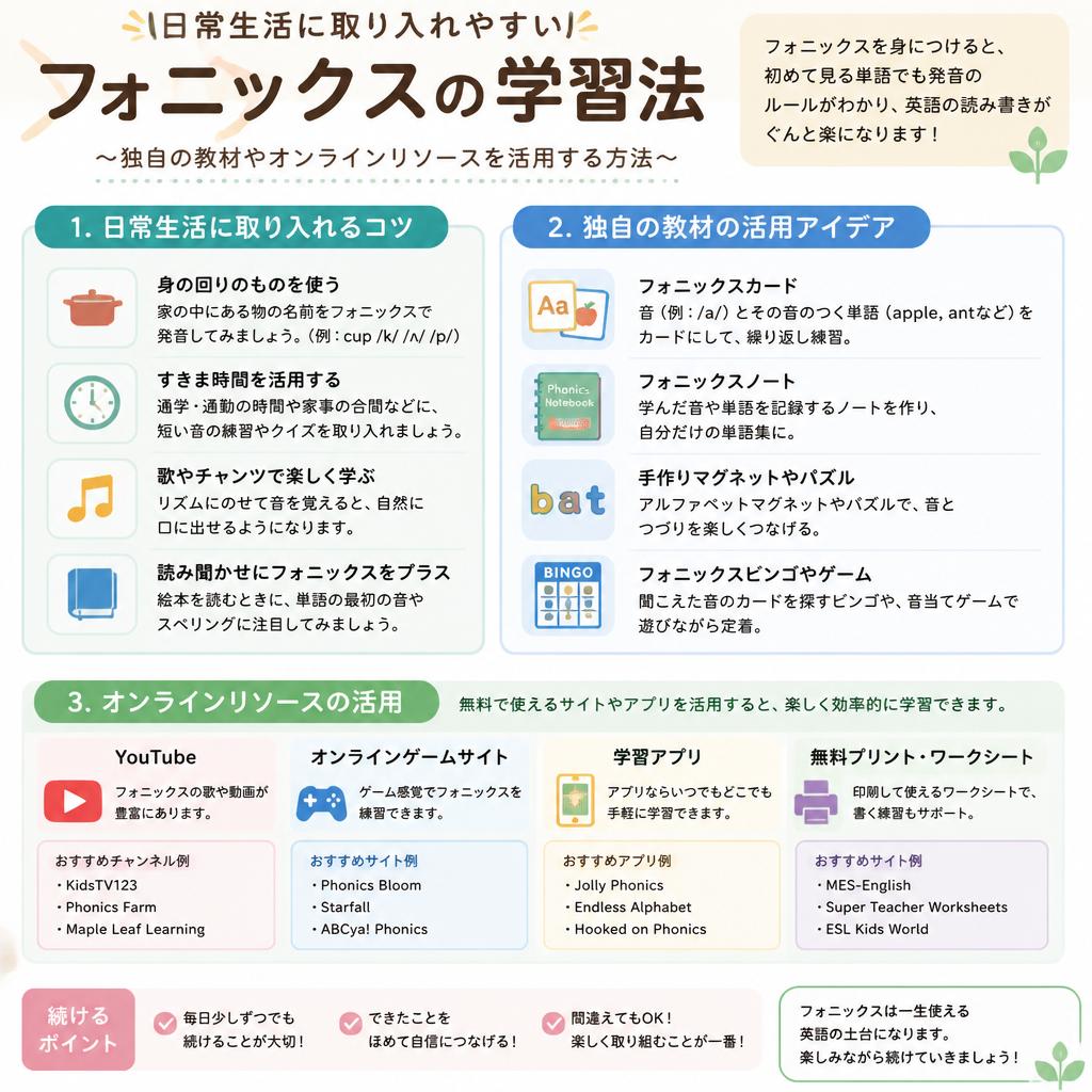 誰でもできる！効果的なフォニックス学習法