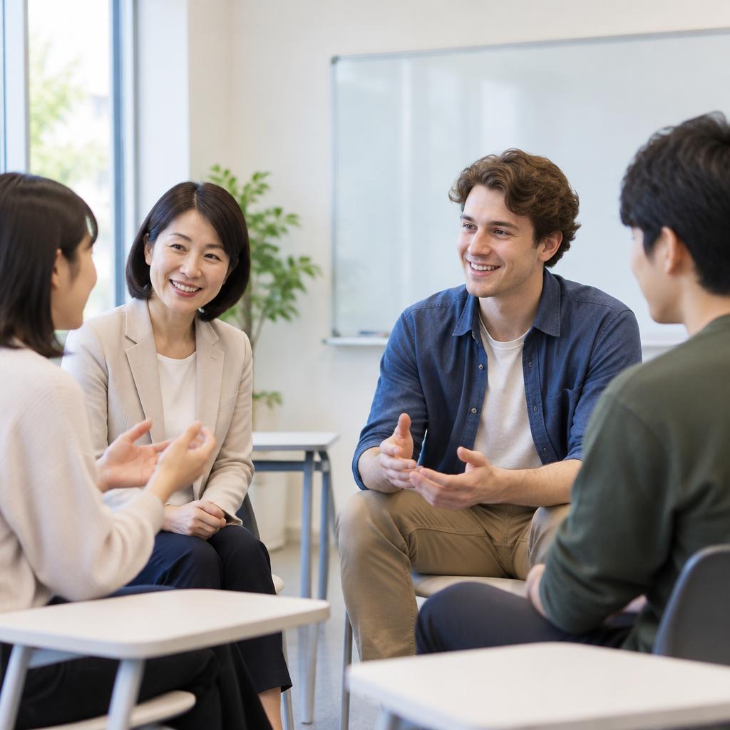 少人数制クラスで、話す機会を自然に増やす