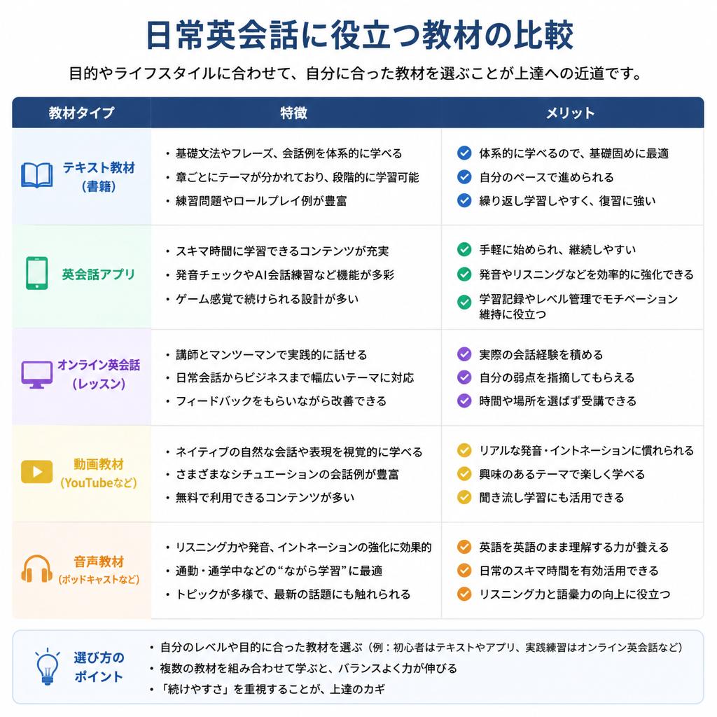 おすすめの英会話教材