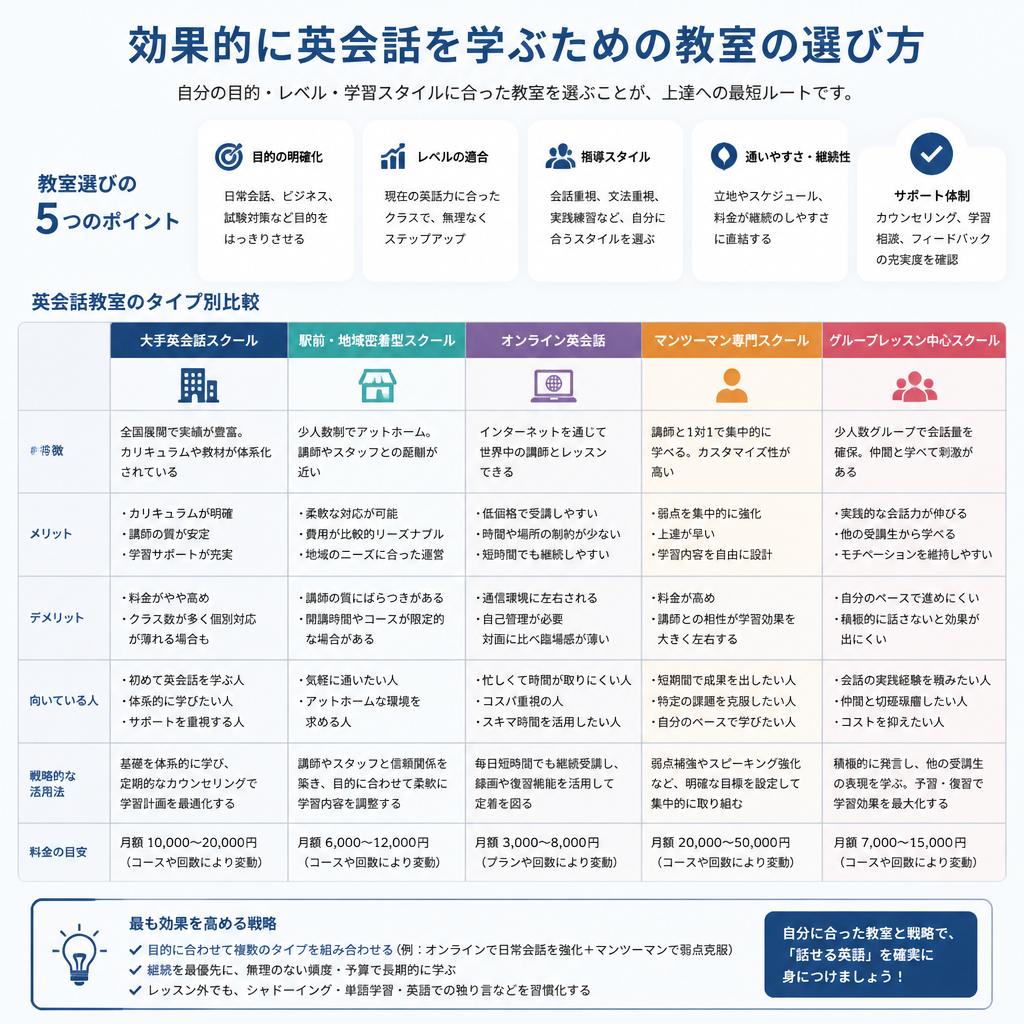 5. 英会話教室の選び方